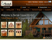 Tablet Screenshot of nortekcopperworks.com